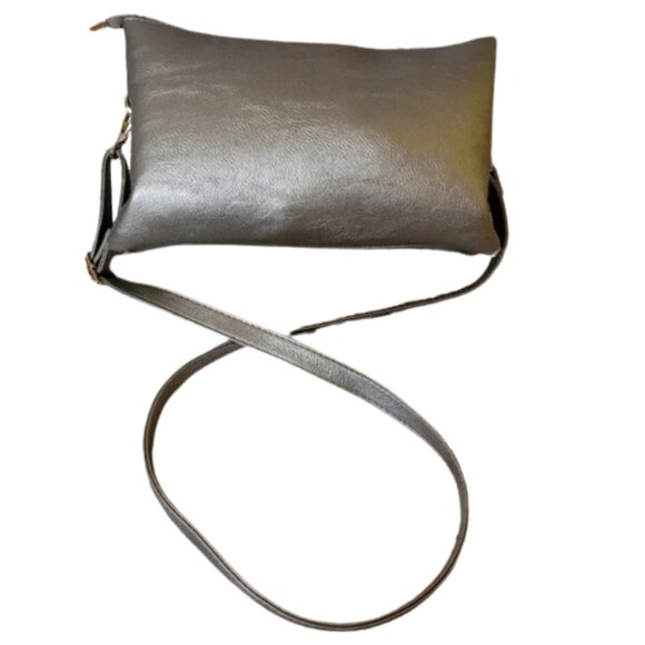 Vintage Pinkish Bronze Faux Leather Purse - Picture 2 of 3